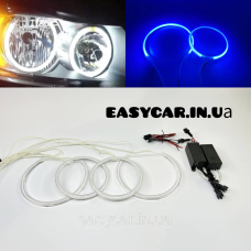 CCFL Ангельські оченята на BMW E90 E91 дорестайл сині