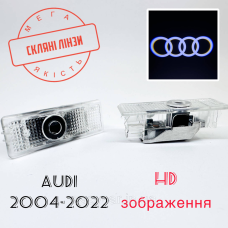Логотип підсвічування дверей Lazer door logo light Audi Лінза скло HD зображення, PREMIUM