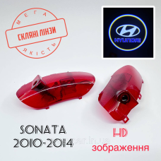 Логотип підсвічування двері Хюндай Lazer door logo light Hyundai Лінза скло HD зображення, PREMIUM
