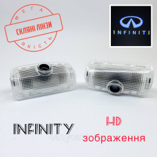 Логотип підсвітка дверей Lazer door logo light INFINITI  Лінза скло HD зображення, PREMIUM