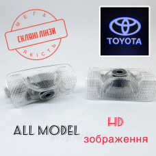 Логотип підсвітка дверей Lazer door logo light TOYOTA Лінза скло HD зображення, PREMIUM