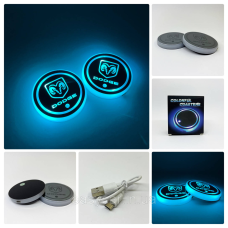 Підсвітка в підсклянник із логотипом DODGE з датчиком світла на акумуляторі