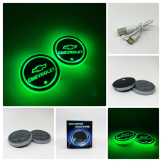 Підсвітка в підсклянник із логотипом CHEVROLET з датчиком світла на акумуляторі