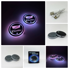 Підсвітка в підсклянник із логотипом CADILLAC з датчиком світла на акумуляторі