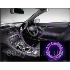 Підсвітка панелі приладів “Холодний неон“ з КАНТОМ ФІОЛЕТОВИЙ 1м + інвертор