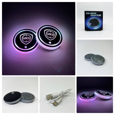 Підсвітка в підсклянник із логотипом LANCIA з датчиком світла на акумуляторі