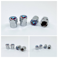 Захисні ковпачки на ніпеля BMW 4 шт. Хром