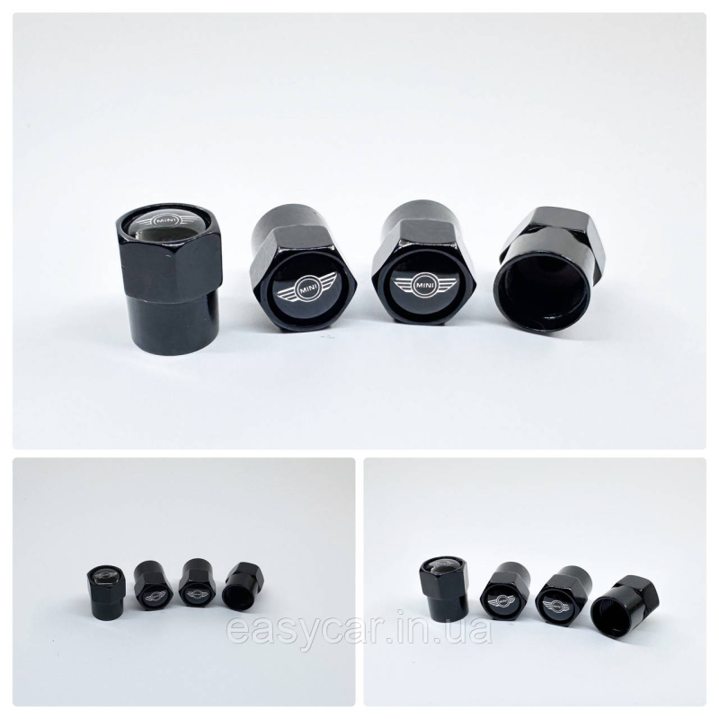 Захисні ковпачки на ніпеля MG 4 шт. Чорні Захисні ковпачки на ніпеля MG 4 шт. Чорні