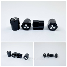 Захисні ковпачки на ніпеля Mitsubishi 4 шт. Чорні