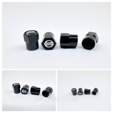 Захисні ковпачки на ніпеля Nissan 4 шт. Чорні