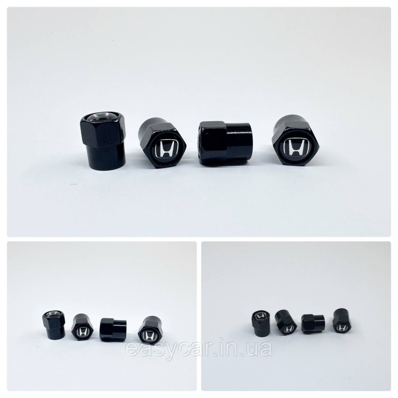 Захисні ковпачки на ніпеля Honda 4 шт. Чорні