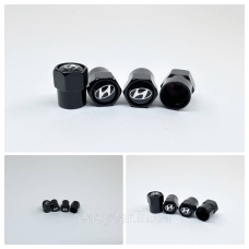 Захисні ковпачки на ніпеля Hyundai 4 шт. Чорні