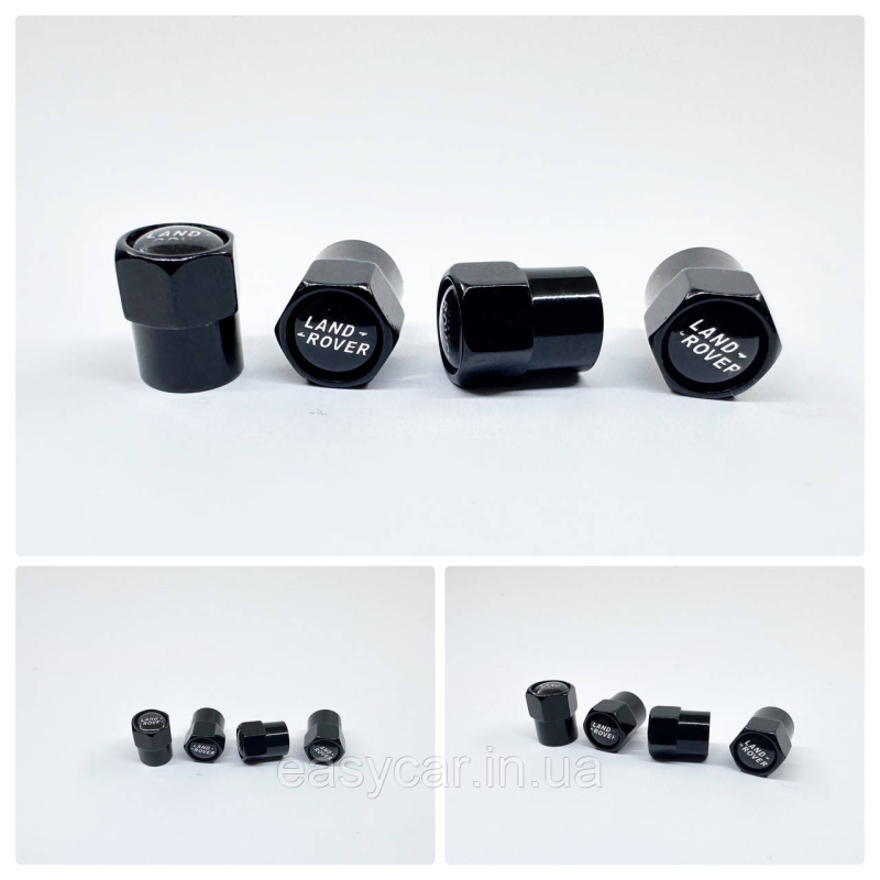 Захисні ковпачки на ніпеля  Land Rover 4 шт. Чорні