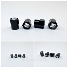 Захисні ковпачки на ніпеля  Skoda 4 шт. Чорні