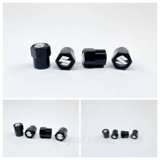 Захисні ковпачки на ніпеля  Suzuki 4 шт. Чорні