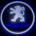 Логотип підсвічування двері Пежо Lazer door logo light Peugeot