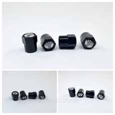 Захисні ковпачки на ніпелях DAEWOO 4 шт Чорні