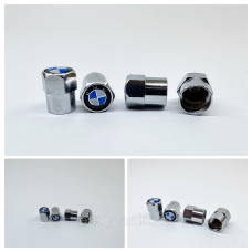 Захисні ковпачки на ніпелях BMW 4 шт Хром