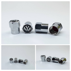 Захисні ковпачки на ніпеля Volkswagen 4 шт. Хром