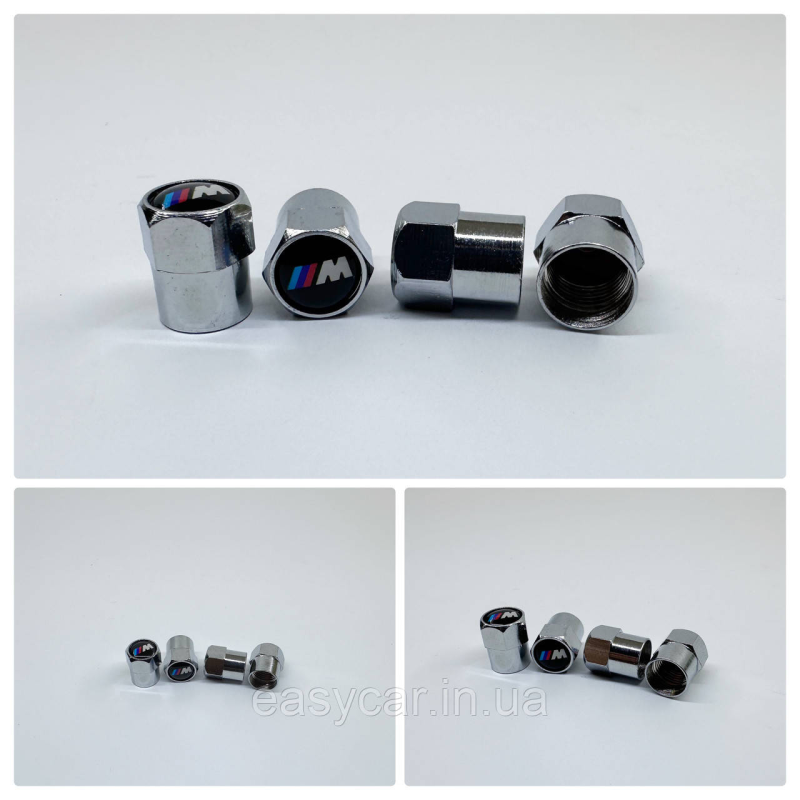 Захисні ковпачки на ніпеля  М 4 шт. Хром