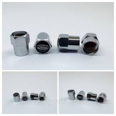 Захисні ковпачки на ніпеля Ford 4 шт. Хром