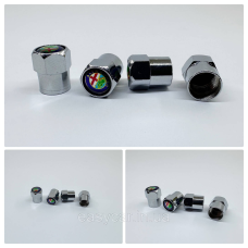 Захисні ковпачки на ніпеля  Alfa Romeo 4 шт. Хром