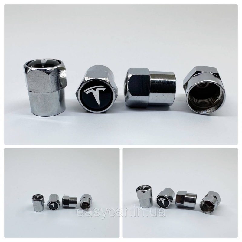 Захисні ковпачки на ніпеля Ford 4 шт. Хром Захисні ковпачки на ніпеля Ford 4 шт. Хром