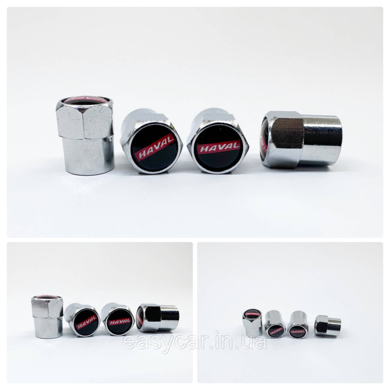 Захисні ковпачки на ніпеля  Haval 4 шт. Хром