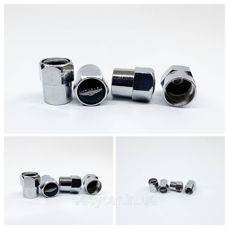 Захисні ковпачки на ніпеля Chrysler 4 шт. Хром