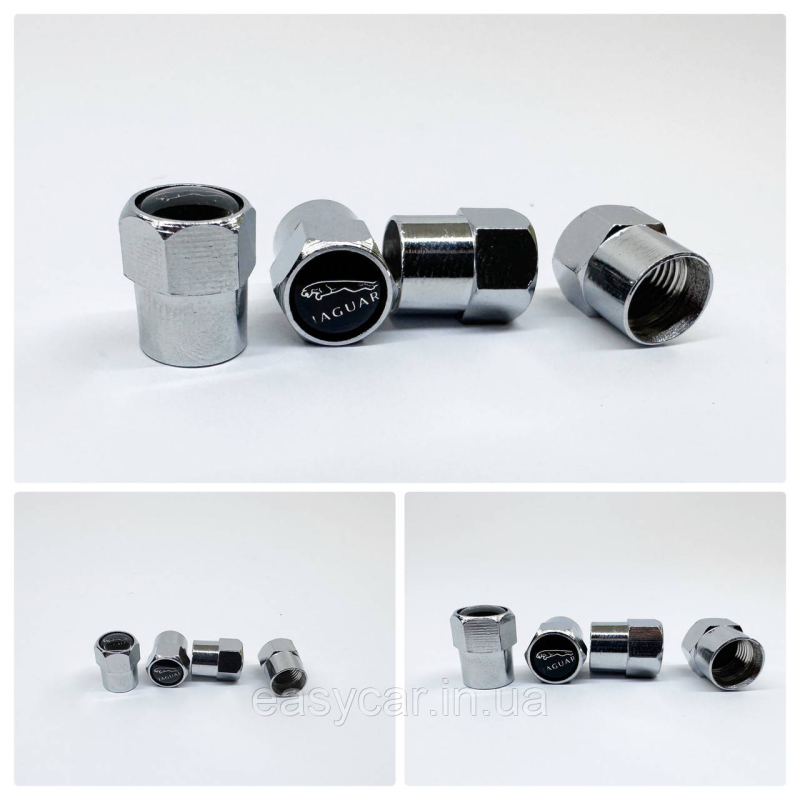 Захисні ковпачки на ніпеля Jaguar 4 шт. Чорні