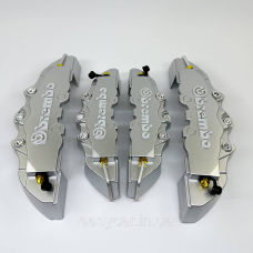 Декоративні накладки на гальмівні супорта “BREMBO“ СРІБНІ R15-18