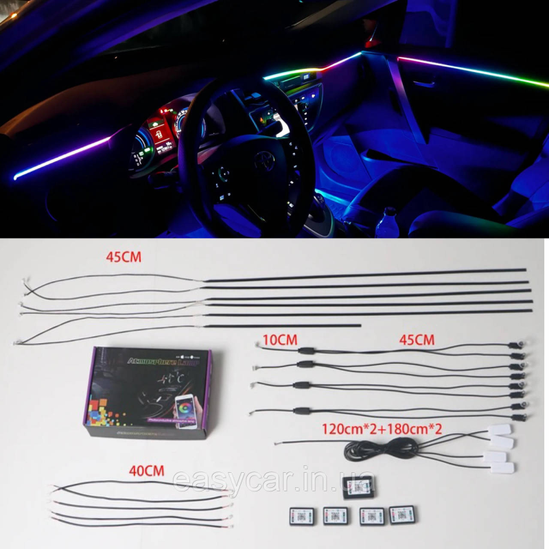 Підсвітка панелі амбієнт Ambient light RGB 18 в 1 Підсвітка панелі амбієнт Ambient light RGB 18 в 1