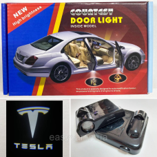 Логотип підсвічування двері Тесла Lazer door logo light TESLA