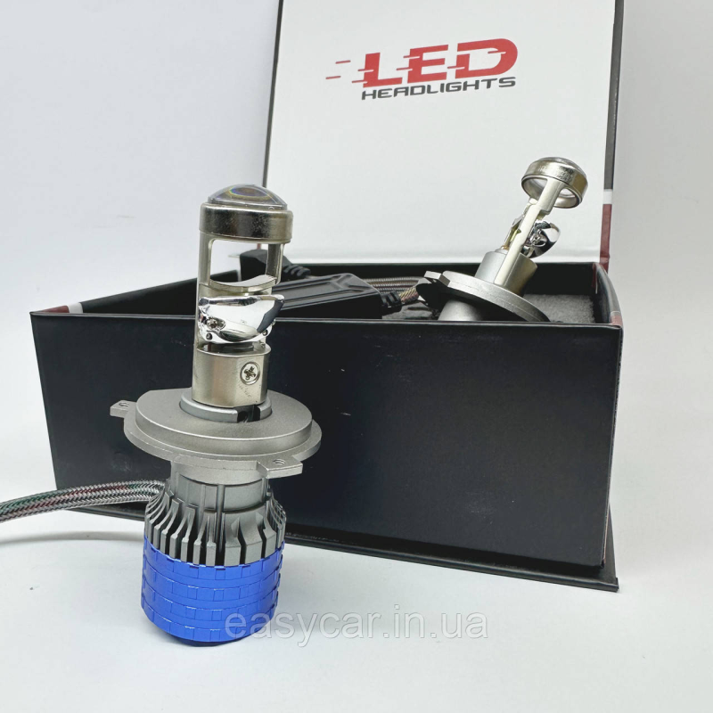 LED H4 (5500K) Світлодіодна лампа з лінзою LED H4 (5500K) Світлодіодна лампа з лінзою