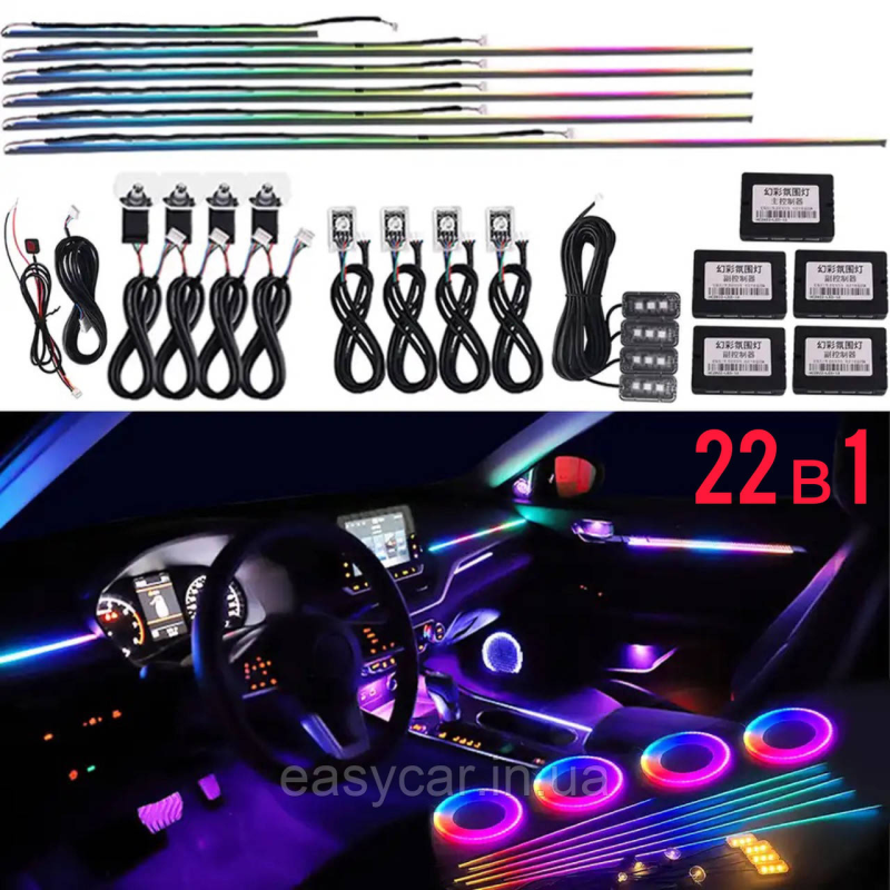 Підсвітка панелі амбієнт Ambient light RGB 22 в 1 Підсвітка панелі амбієнт Ambient light RGB 22 в 1